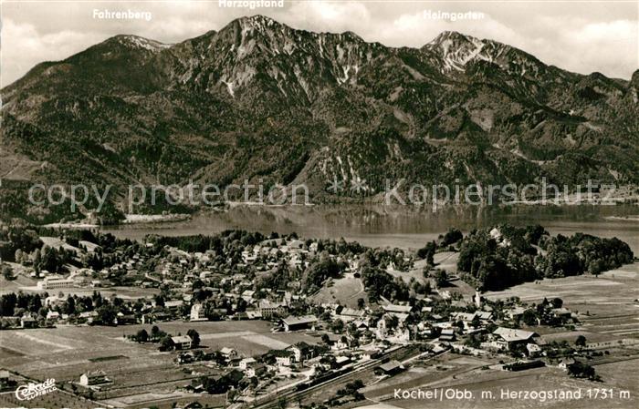 Kochel See Fliegeraufnahme mit Herzogstand