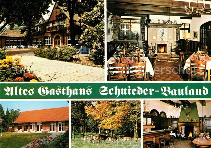 Coesfeld Altes Gasthaus Schnieder Bauland Gesellschaftsraeume Wildpark Bar