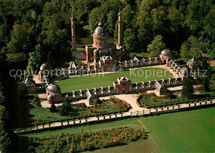 Schwetzingen Moschee Schlossgarten Fliegeraufnahme