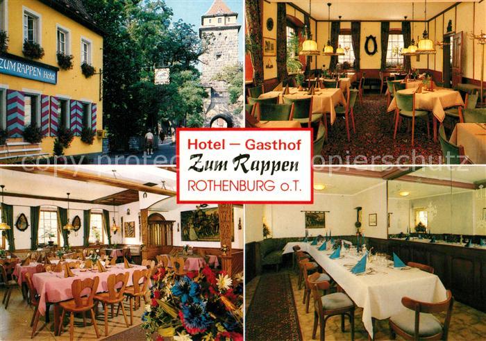 Rothenburg Tauber Hotel Gasthof Zum Rappen Gastraeume Speisesaal