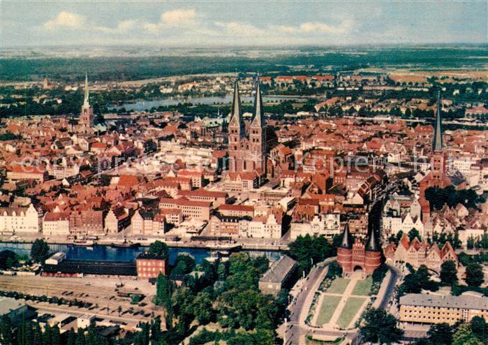 Luebeck Fliegeraufnahme
