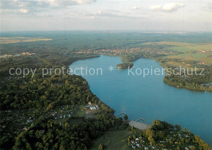 Alt Ruppin Brandenburg Fliegeraufnahme mit Ruppiner See
