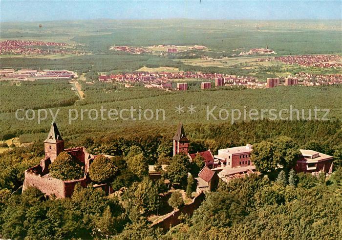 Burg Frankenstein Bergstrasse Fliegeraufnahme