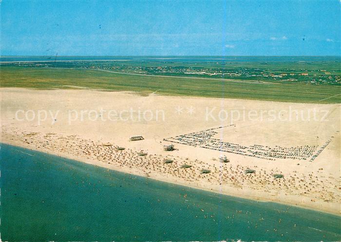 St Peter-Ording Boehler Strand Fliegeraufnahme