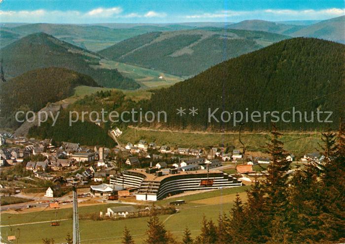 Willingen Sauerland Der Sauerlandstern Kur und Sporthotel Fliegeraufnahme