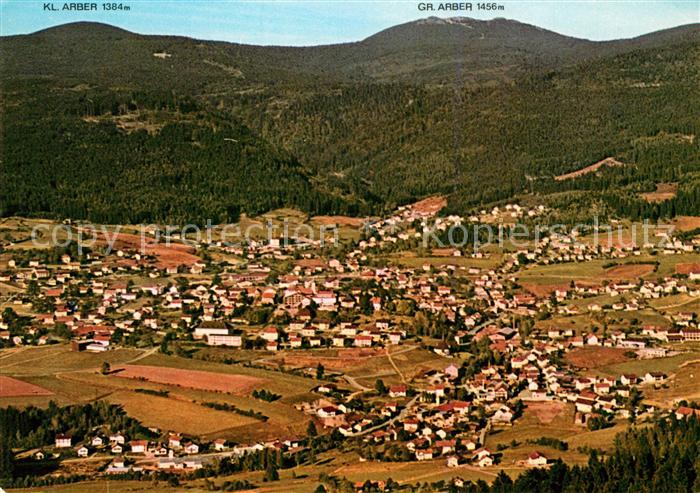 Bodenmais Fliegeraufnahme mit Gr und Kl Arber