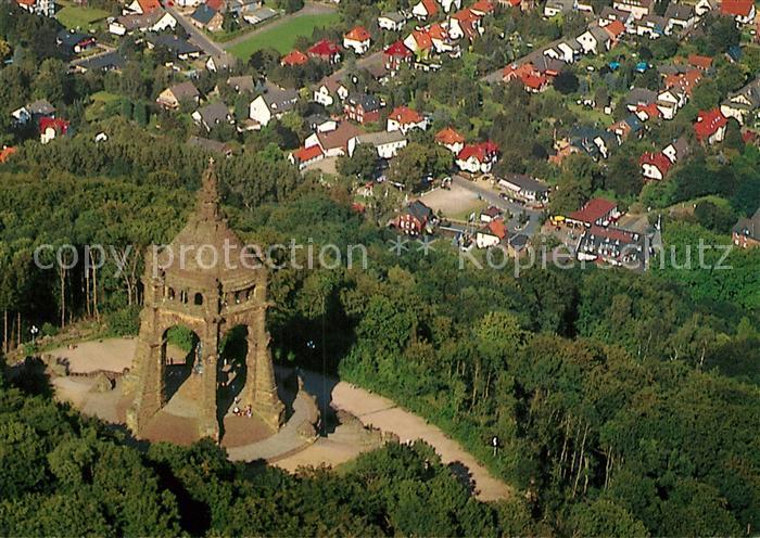 Porta Westfalica Kaiser Wilhelm Denkmal Fliegeraufnahme