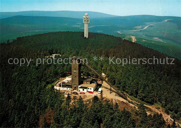 Braunlage Fliegeraufnahme mit Wurmbergbaude und Sender