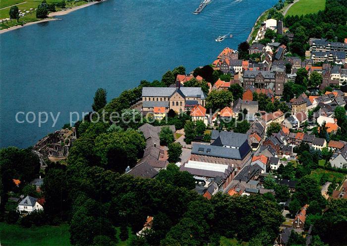 Kaiserswerth St Suitbertus Basilika mit Stadt Fliegeraufnahme