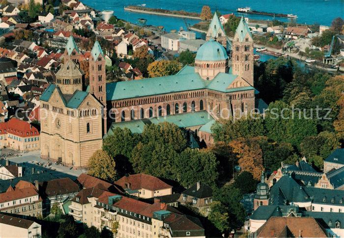 Speyer Rhein Kaiserdom Kathedralkirche Basilika Fliegeraufnahme