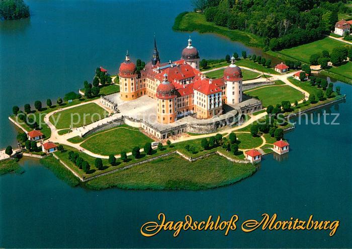 Dresden Jagdschloss Moritzburg Fliegeraufnahme