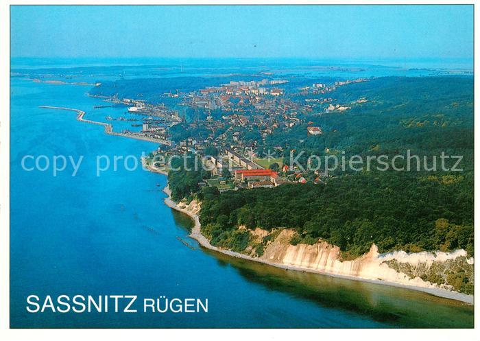 Sassnitz Ostseebad Ruegen Fliegeraufnahme