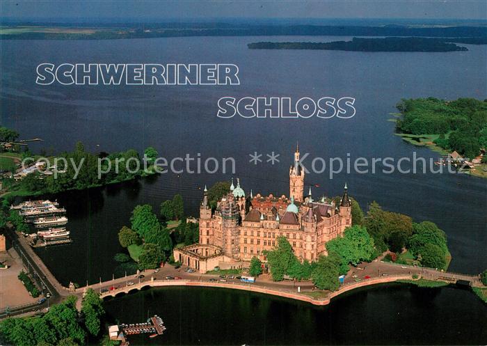 Schwerin Mecklenburg Schloss Fliegeraufnahme
