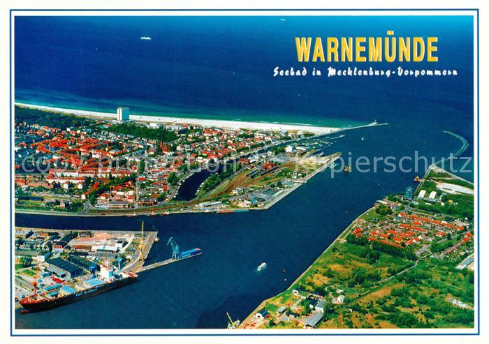 Warnemuende Ostseebad Fliegeraufnahme
