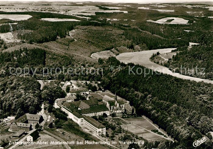 Hachenburg Westerwald Zisterzienser Abtei Marienstatt Fliegeraufnahme