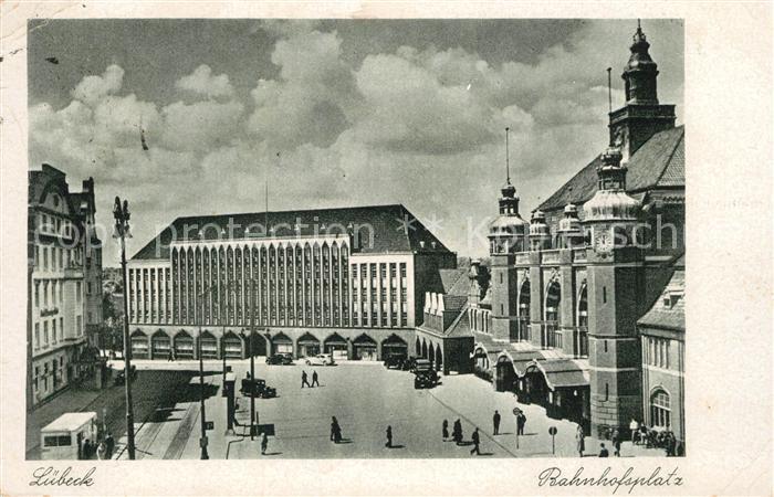 Luebeck Bahnhofsplatz Hansestadt