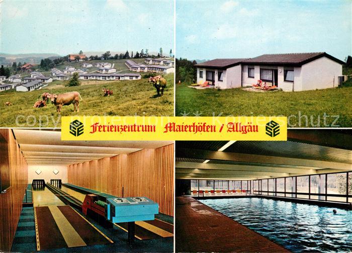 Maierhoefen Allgaeu Ferienzentrum Bungalows Kegelbahn Hallenbad