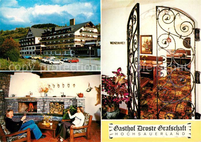 Grafschaft Sauerland Gasthof Droste Kaminzimmer