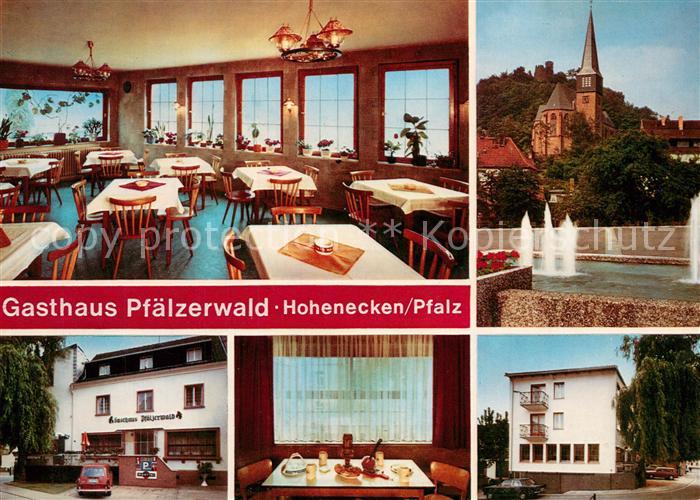 Hohenecken Gasthaus Pfaelzerwald Wasserspiele Kirche