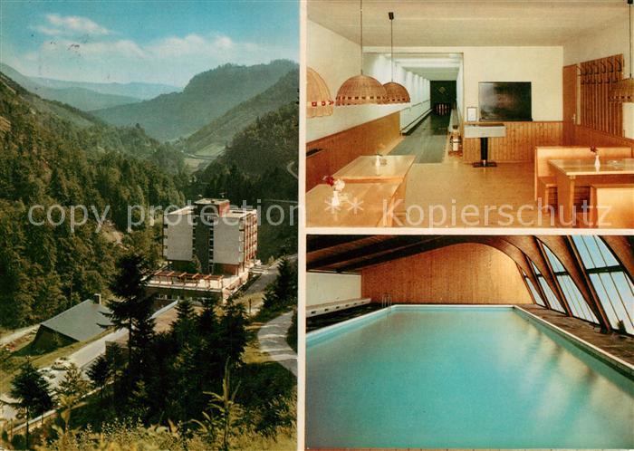 Lierbach Schulungs- und Erholungsheim Haus Wasserfall Hallenbad Kegelbahn Landsc