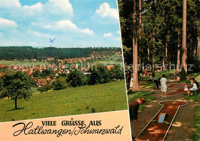 Hallwangen Panorama Hoehenluftkurort Schwarzwald Minigolf