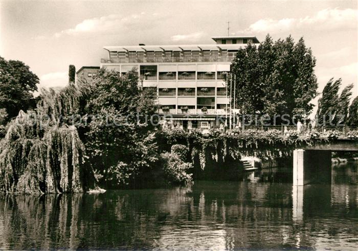 Heilbronn Neckar Partie am Neckar mit Friedrich Ebert Bruecke