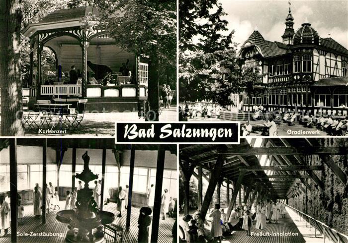 Bad Salzungen Kurkonzert Sole Zerstaeubung Gradierwerk Freiluft Inhalation