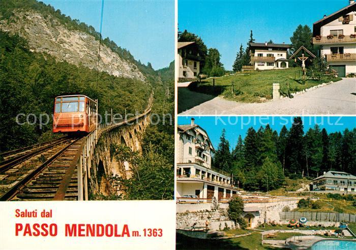 Passo Mendola Mendelpass Gebirgspass Mendelbahn Berghotel