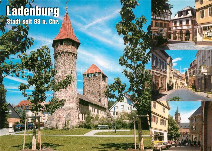 Ladenburg Historische Fachwerkhaeuser Stadtbefestigung Altstadt