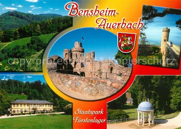 Auerbach Bergstrasse Landschaftspanorama Staatspark Fuerstenlager Schloss