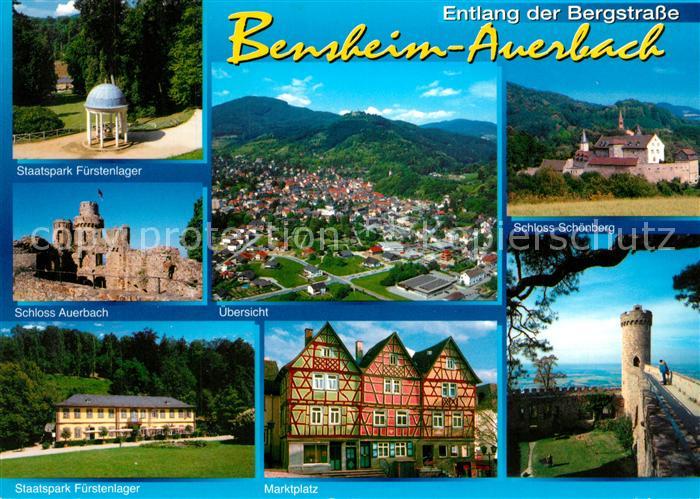 Auerbach Bergstrasse Staatspark Fuerstenlager Schloss Marktplatz Fachwerk Schlos