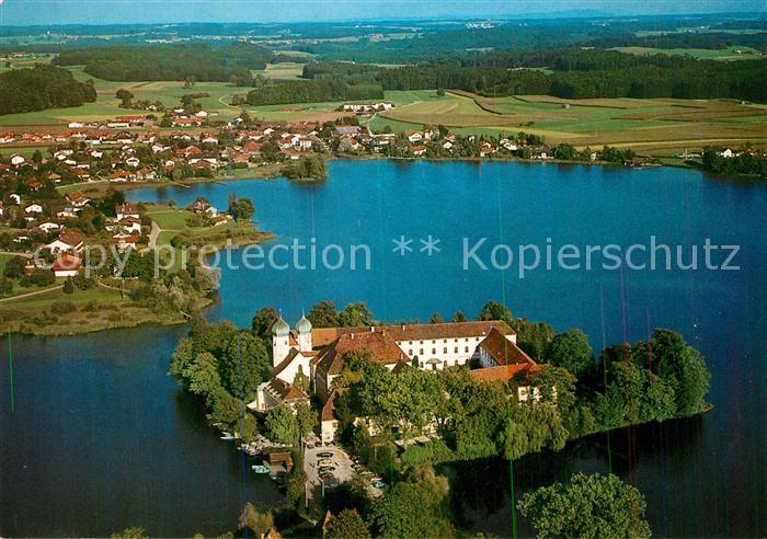 Seeon-Seebruck Kloster See Fliegeraufnahme