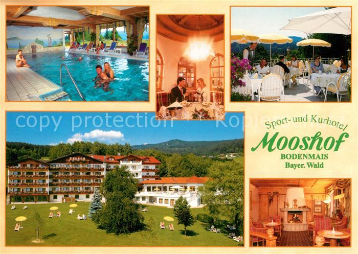 Bodenmais Sporthotel Kurhotel Mooshof Restaurant Hallenbad Liegewiese