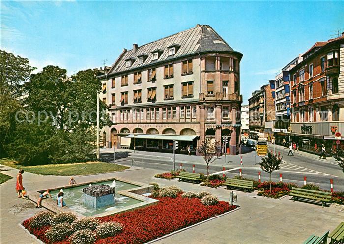 Aschaffenburg Main Parkanlagen Weissenburger Strasse Wasserspiele