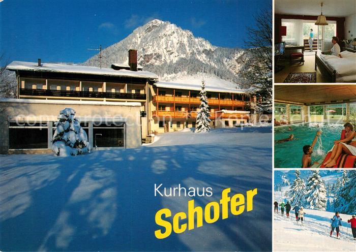 Bad Oberdorf Kurhaus Schofer Hallenbad Skilanglauf Winterlandschaft Allgaeuer Al