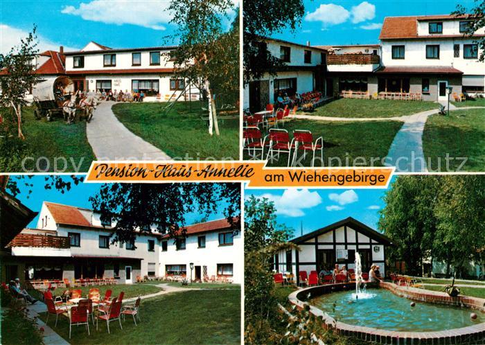 Bad Holzhausen Luebbecke Pension Haus Annelie Garten Teich