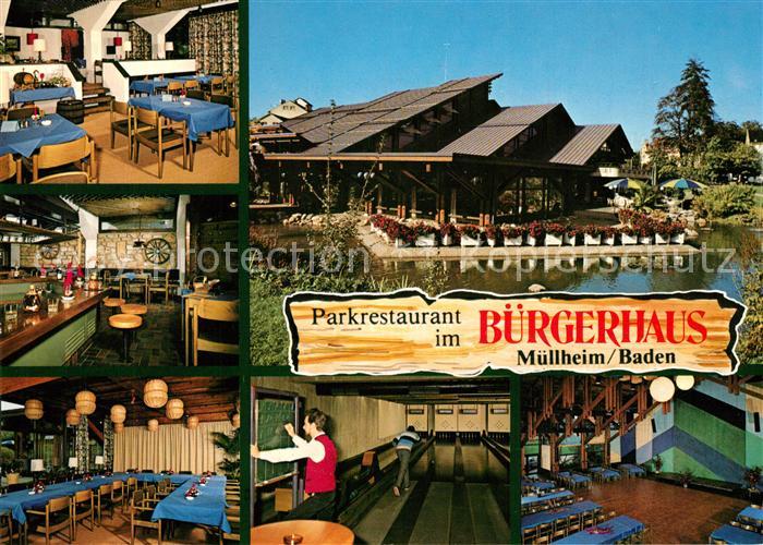 Muellheim Baden Parkrestaurant Buergerhaus Kegelbahn