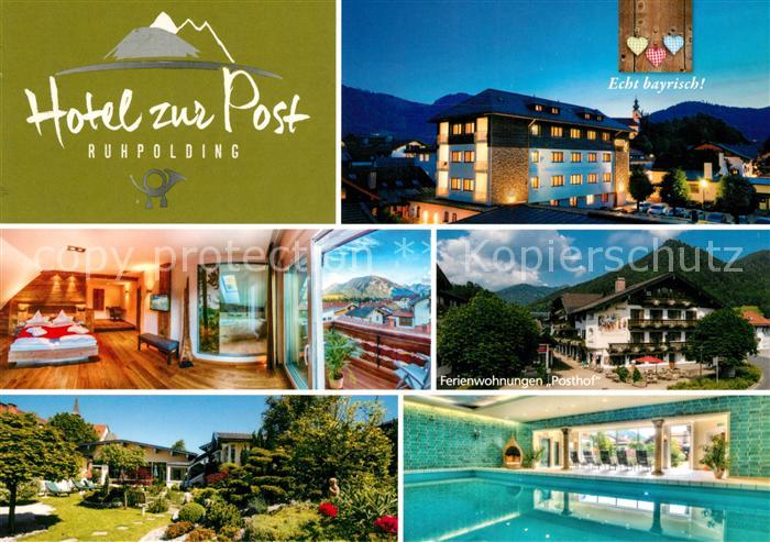Ruhpolding Hotel zur Post Hallenbad Ferienwohnungen Posthof Garten