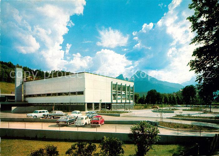 Berchtesgaden Hallenbad mit Blick zum Watzmann Berchtesgadener Alpen