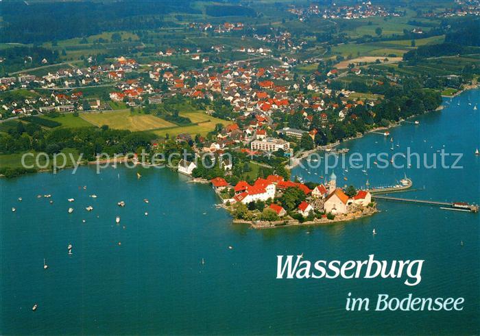 Wasserburg Bodensee Halbinsel Fliegeraufnahme