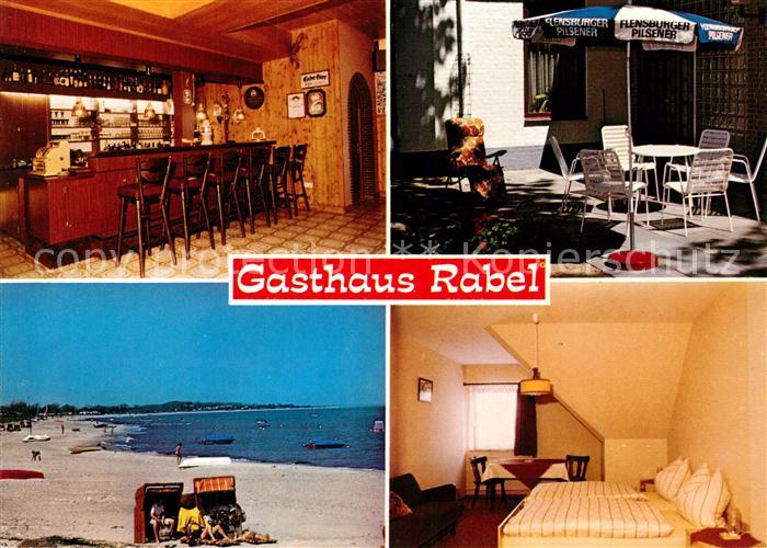 Rabel Gasthaus Rabel Bar Terrasse Fremdenzimmer Ostseestrand