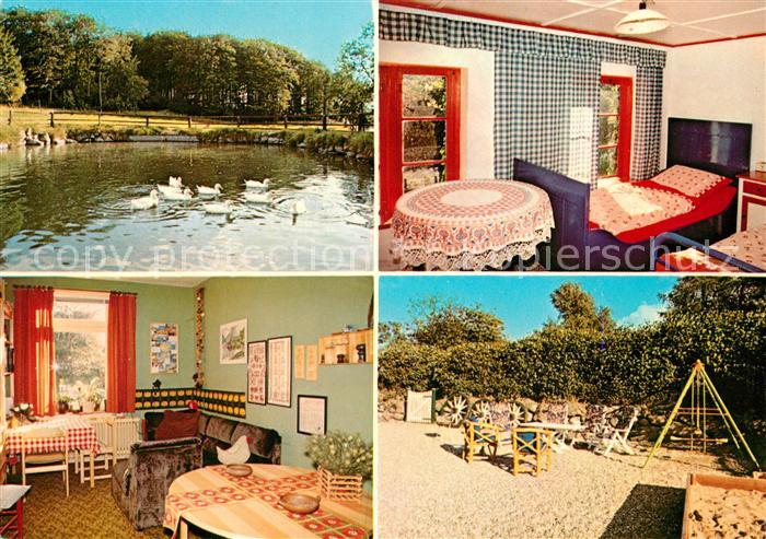 Zarnekau Urlaub auf dem Bauernhof Schwanenteich Kinderspielplatz