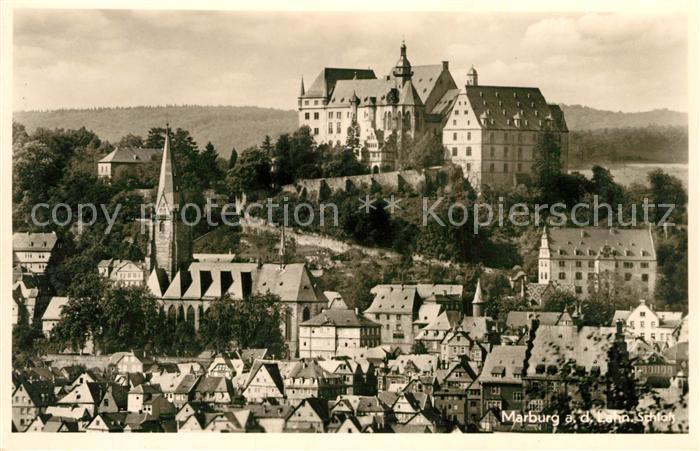 Marburg Lahn Altstadt Kirche Schloss