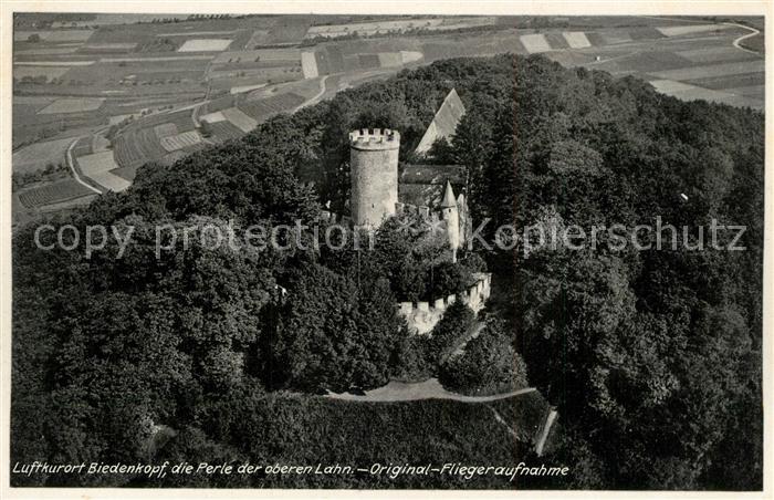 Gladenbach Lahn Hessen Schloss Original Fliegeraufnahme