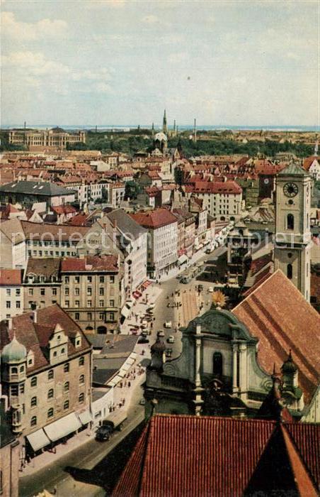 Muenchen Stadtpanorama oestlicher Stadtteil