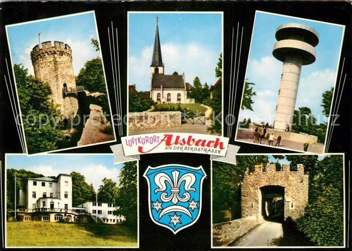 Alsbach Bergstrasse Schlossturm Kirche Aussichtsturm Hirschparksanatorium