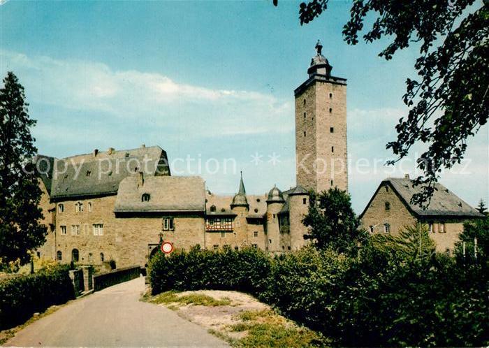 Steinau Strasse Schloss Naturpark Spessart Brueder Grimm Stadt