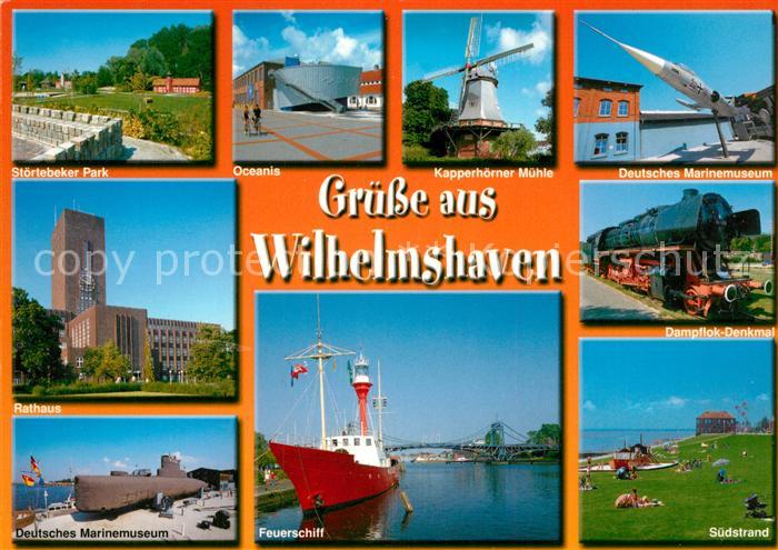 Wilhelmshaven Stoertebeker Park Rathaus Marinemuseum Oceanis Muehle Dampflok Den
