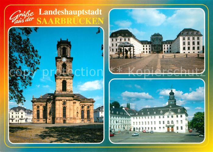 SAARBRueCKEN Saarland Kirche Schloss Rathaus