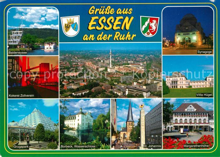 Essen Ruhr Baldeneysee Kokerei Zollverein Grugapark Borbeck Wasserschloss St Joh